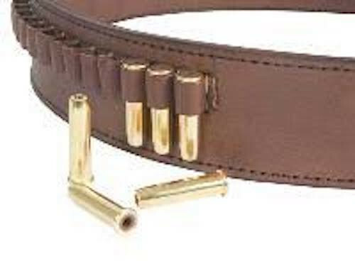 Leather loop belt chocolate - loop, 45